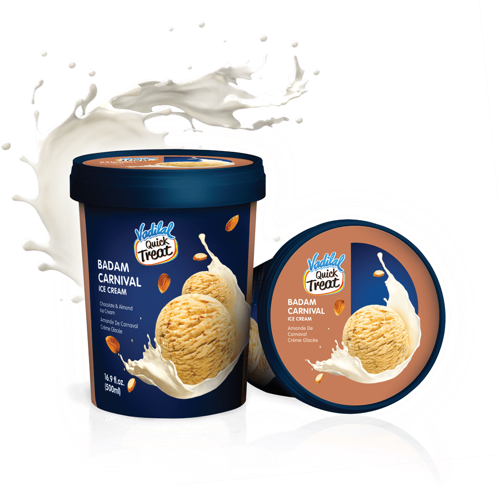 Badam Carnival Ice Cream (1041x981), Png Download