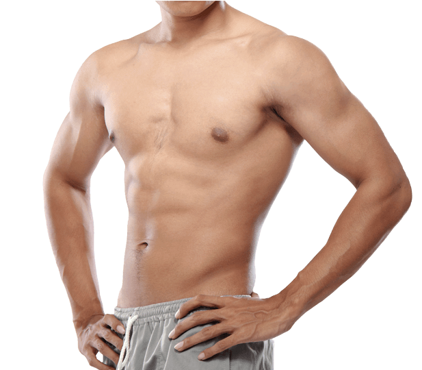 Add To Wishlist - Male No Shirt Png (670x702), Png Download