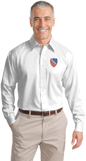 Dress Shirts - Embroidered Logo - Formal Shirts Embroidered Logo (360x540), Png Download