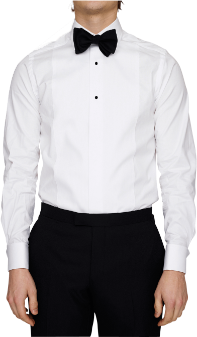 Tuxedo Plissé Front Shirt Blue Label - Pique Bib Tuxedo Shirt (448x671), Png Download
