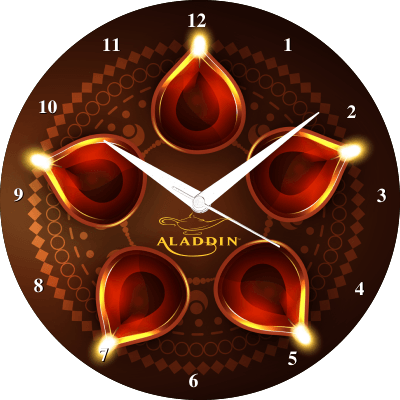 Lights Of Life Wall Clock - Animated Diwali Greeting Card (400x400), Png Download