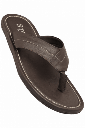 Flats - Stop - Stop Men Slippers & Flip Flops(40 ,brown) Online (300x450), Png Download
