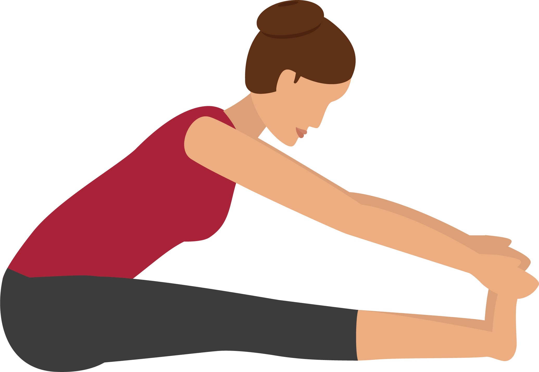 Yoga Paschimottanasana - Paschimottanasana Icon Png (2070x1429), Png Download