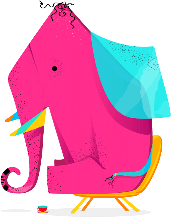 Ambient Elephant - Illustration (900x900), Png Download