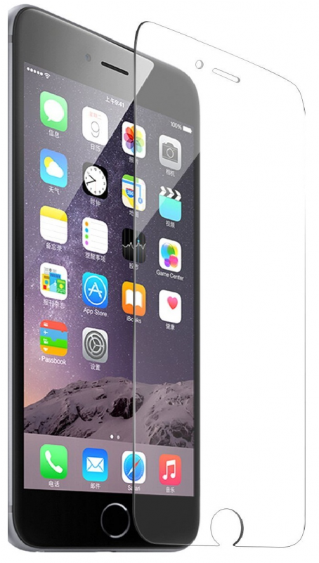 Adpo Hd Tempered Glass Screen Protector For Iphone - Apple Iphone 6 Plus - Space Grey (600x800), Png Download