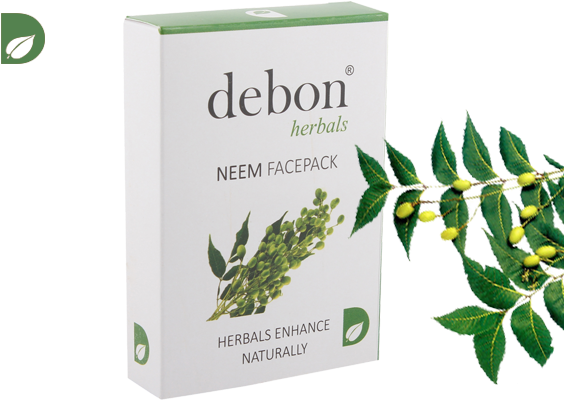 Debon Herbals Neem Face Pack - Debon Herbals Neem Face Pack (50 G)(face Pack ) At (589x419), Png Download