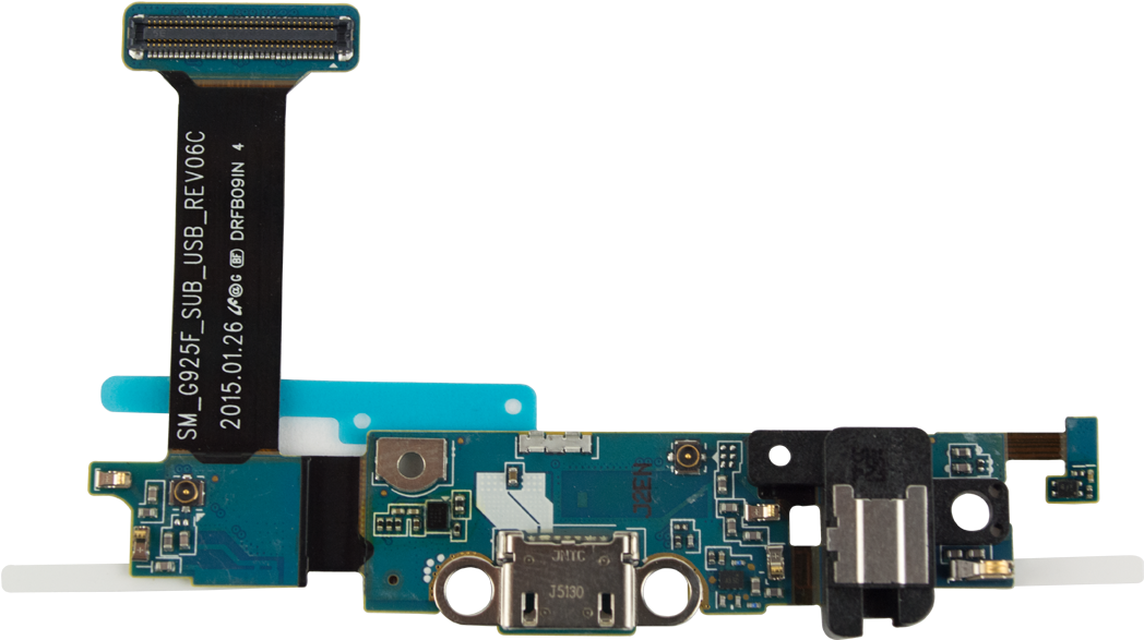 Samsung Galaxy S6 Edge G925f Dock Port And Headphone - Samsung S6 Edge Charging Connector (1200x1200), Png Download