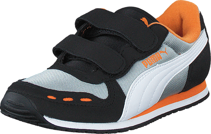 Puma Cabana Racer Mesh V Kids Limestone Gray White - Shoe (705x449), Png Download