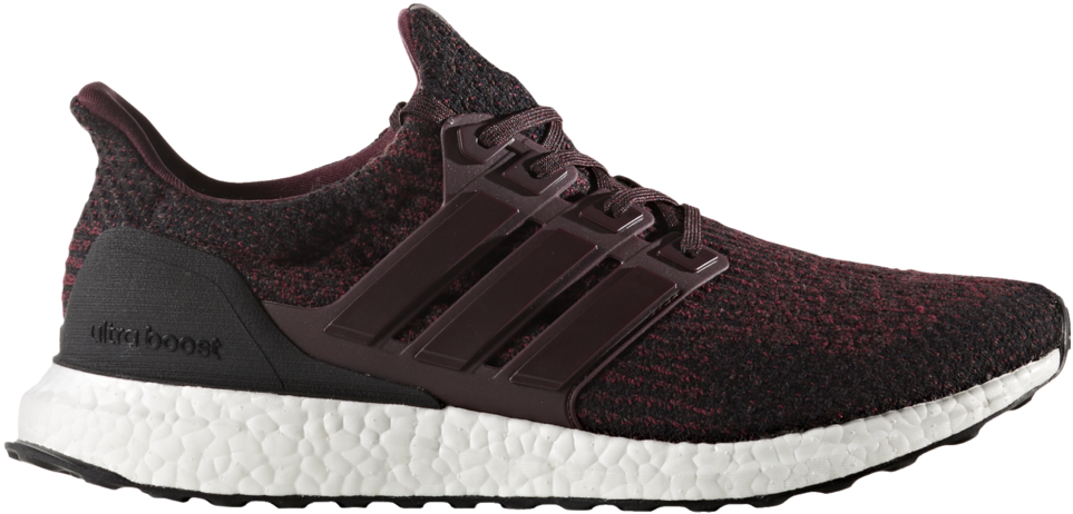 Adidas Men's Ultra Boost - Adidas Dark Burgundy Ultra Boost 3.0 (1024x693), Png Download