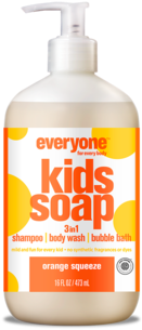 Everyone For Kids 3 In 1 Orange Squeeze Soap 16oz - Plastic Bottle (480x480), Png Download