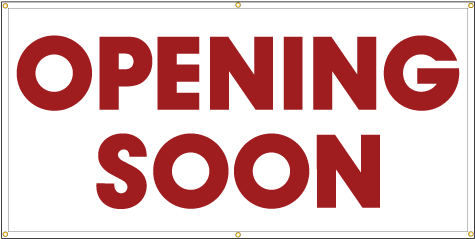 Opening Soon Banner Sign - Opening Soon (504x504), Png Download