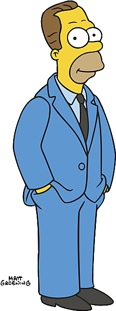 Avuncular - Herbert De Los Simpsons (452x653), Png Download