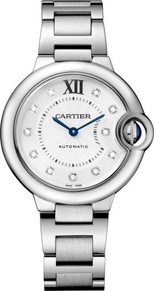 568211 - Cartier Ballon Bleu 33mm Diamond (314x593), Png Download