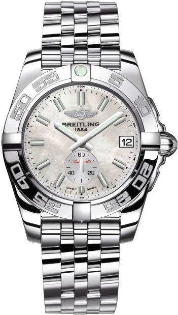 Breitling Galactic 36mm Stainless Steel - White Gold Sky Dweller Ivory (525x700), Png Download