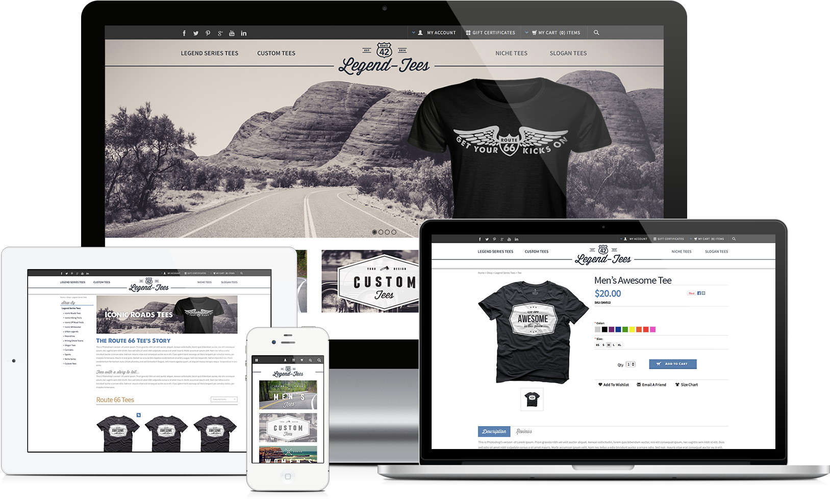 Multi Channel Ecommerce - Responsive Ecommerce (1800x1100), Png Download