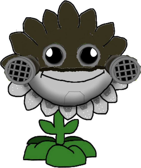 Metal Toxic Flower Hd - Pvz Toxic Flower (571x682), Png Download