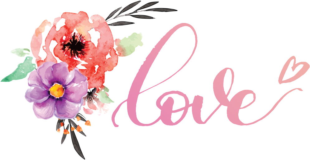 Beautiful Hand Painted Flowers Hd Png Love - Portable Network Graphics (1024x1024), Png Download