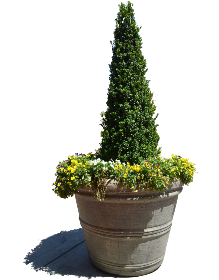 Street Vase Png (727x1098), Png Download