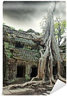 Temple Of Ta Prohm In Angkor Wat Wall Mural - Ta Prohm (400x400), Png Download