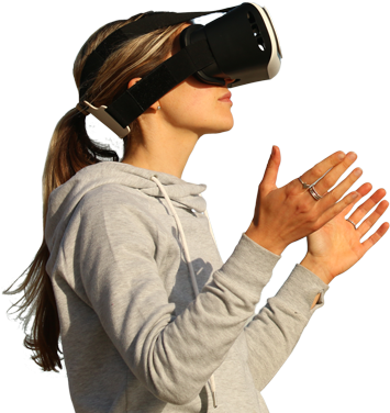 Vr Girl Png (715x385), Png Download