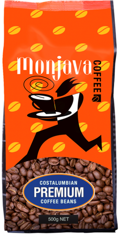 Costalumbian Premium Coffee Beans 500g - Monjava Coffee (783x784), Png Download