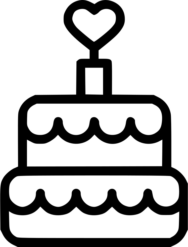 Freeuse Stock Birthday Svg Black Png - Happy Birthday Icon Png (748x980), Png Download