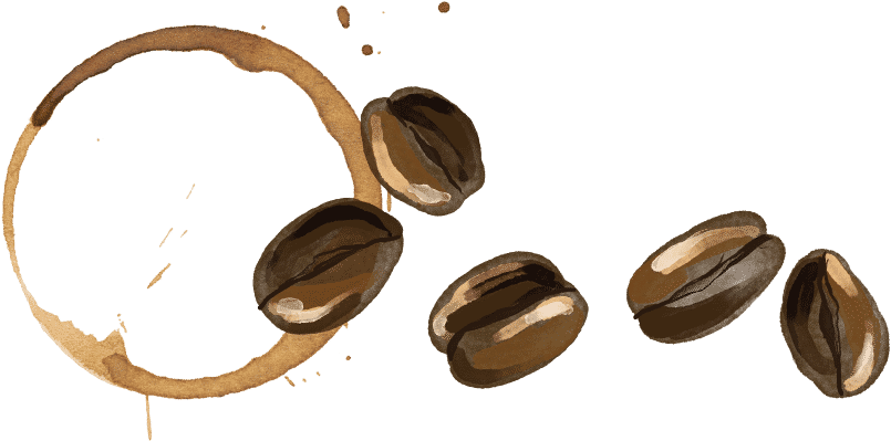Coffee Bean Stain - Stain (1400x422), Png Download