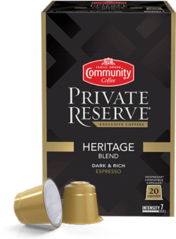 Heritage Blend Espresso Capsules 20 Count - Box (600x400), Png Download