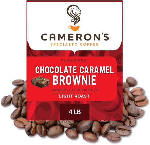 Chocolate Caramel Brownie Coffee 4 Lb Whole Bean - Cameron's Coffee Highlander Grog (500x500), Png Download