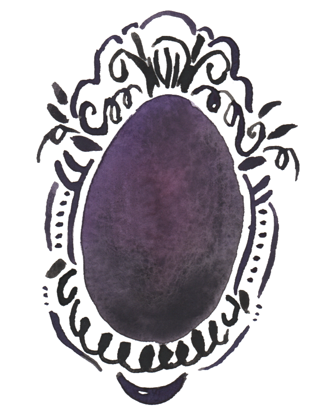 Dark Purple Totem Watercolor Hand Painted Transparent - Watercolor Painting (1024x818), Png Download