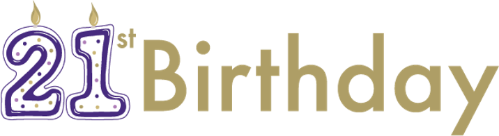 21 Birthday Logo-716 - Happy B Day Bhabi G (716x196), Png Download