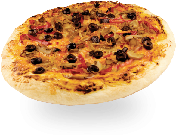 Cheese & Veggie Pizza - Pizza (650x458), Png Download