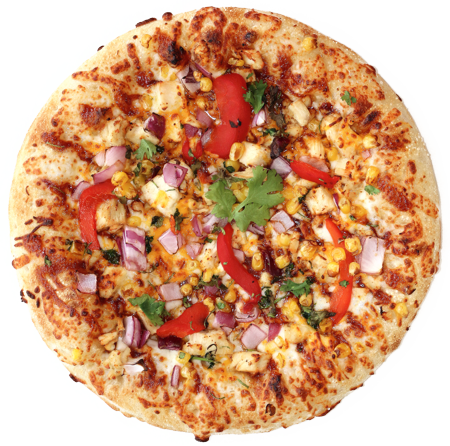 Bbq Chicken - California-style Pizza (450x446), Png Download