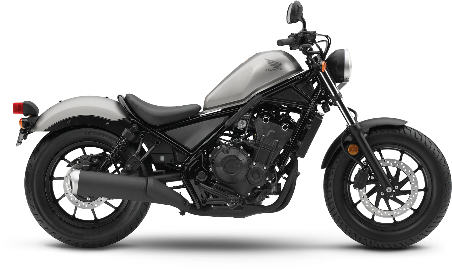 Rebel 500 13098 1098matte Armored Silver Front - Moto Guzzi V9 Bobber (1920x1200), Png Download