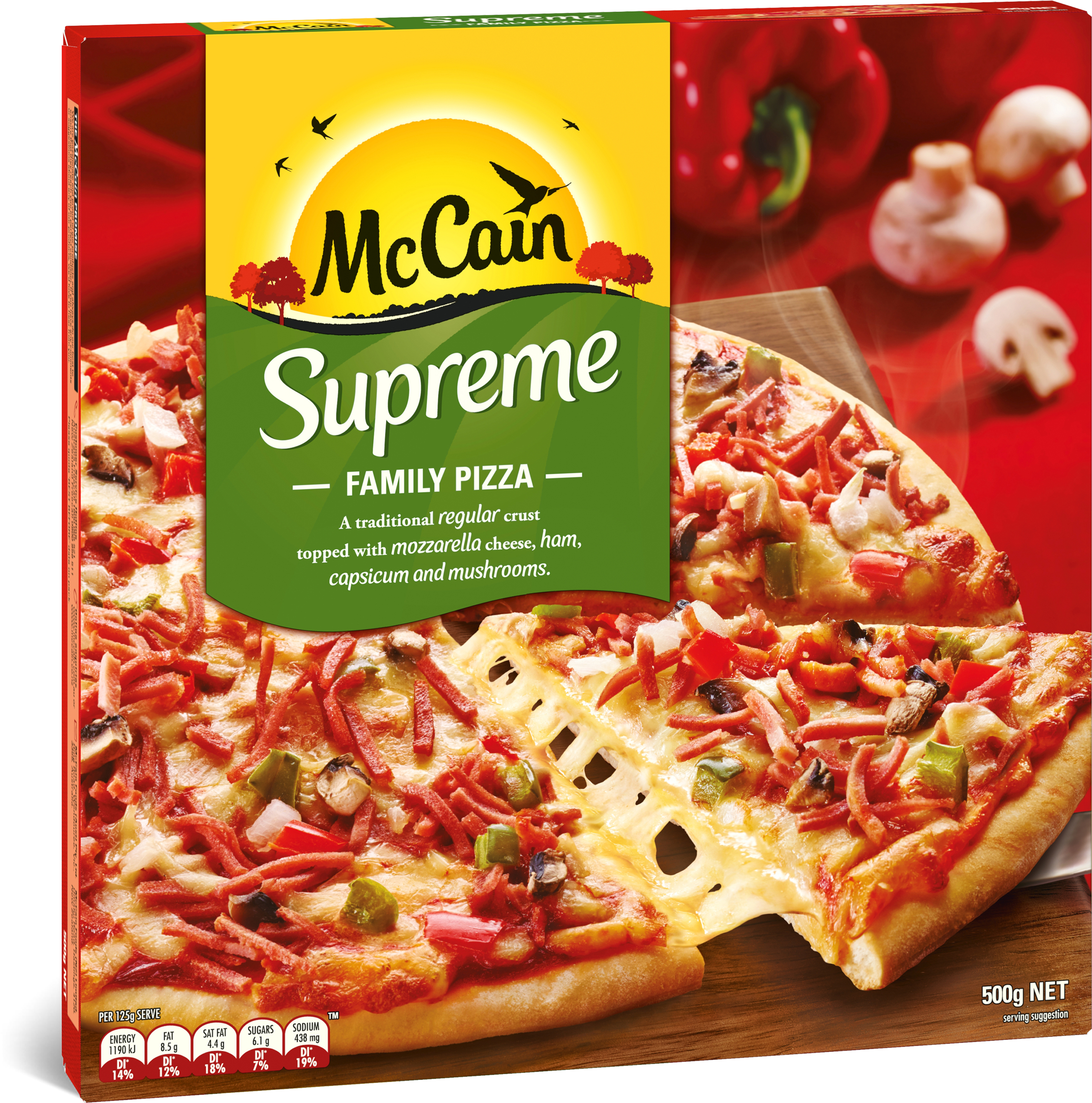 Supreme Family Pizza 500g (3000x3000), Png Download