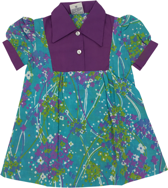 Authentic Kids Vintage Piccadilly Girls Floral Dress, - Polo Shirt (800x800), Png Download
