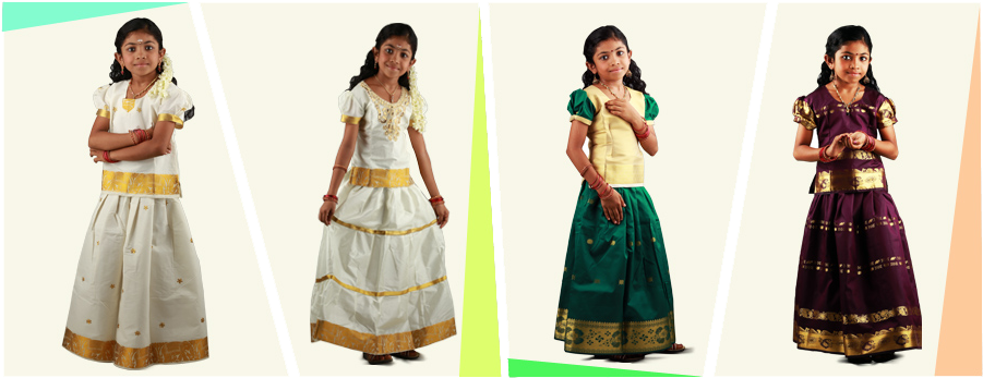 - - - - - Appu Garment , Kottayam - - - - - - Kerala Costume For Kids (910x360), Png Download