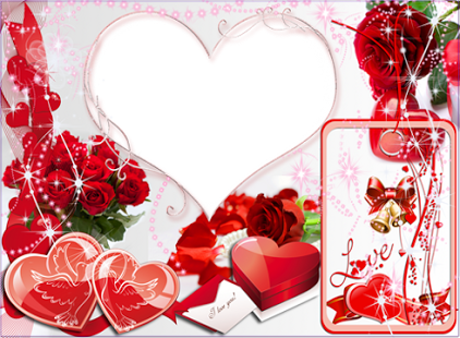 Cool Happy Birthday My Love Photo Frames Valentine - Love Birthday Photo Frames (422x310), Png Download
