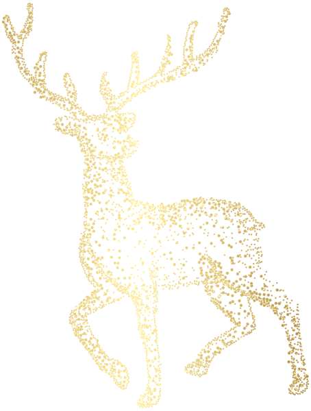 Christmas Deer Ornament Png Clip Art - Christmas Deer Png (454x600), Png Download