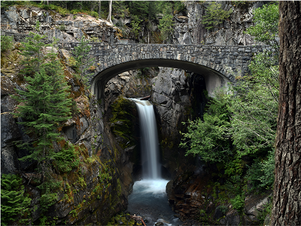 Christine Falls Of Mount Rainier National Park In Washington - Mount Rainier (600x600), Png Download