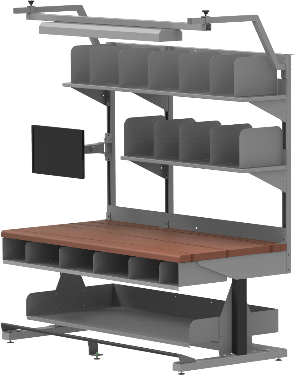 Improve Workflow With Custom Designed Solutions - Industrial Design Workstation (962x1265), Png Download
