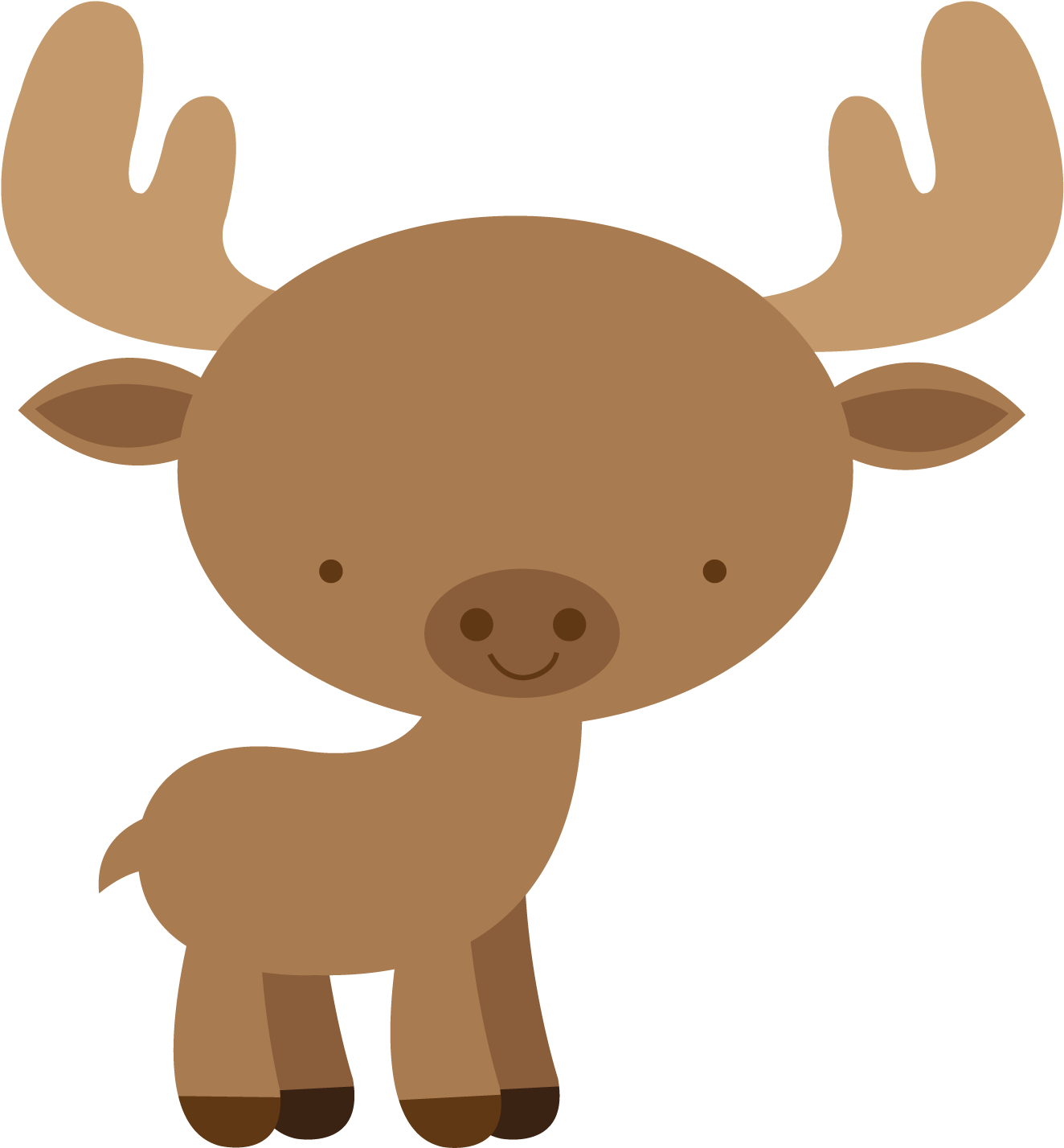 Jpg Moose Elk Clip Art Transprent Png Free - Baby Moose Clip Art (1500x1500), Png Download