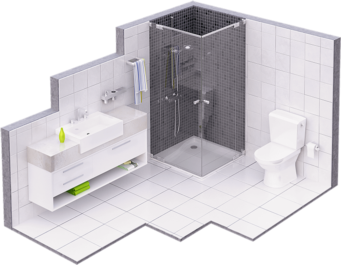 Banheiro-mobile - Bathroom (715x577), Png Download