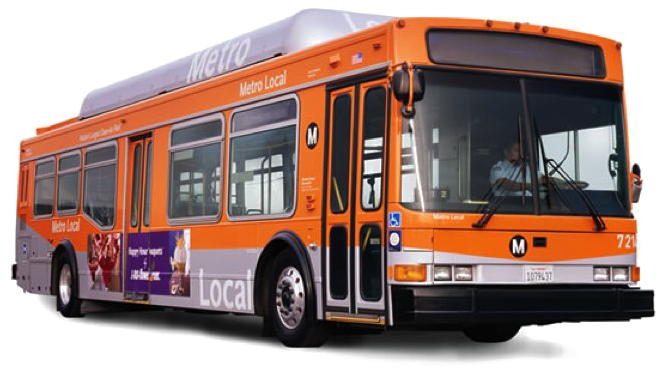 City Bus Png Free Download - La Metro Cng Buses (720x411), Png Download