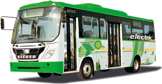 Eicher Skyline Pro E Bus Revolo Technology - Eicher Skyline Pro Bus (548x328), Png Download