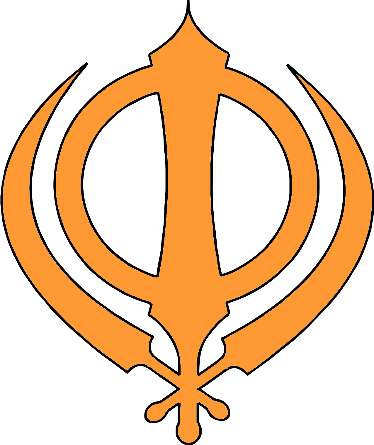 Pin Singh Is King Ring - Symbol Of Sikhism Religion (1400x1600), Png Download