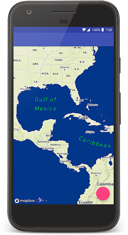 Map With Attribute Styled In Runtime On An Android - Latin America Animated Gif (509x900), Png Download