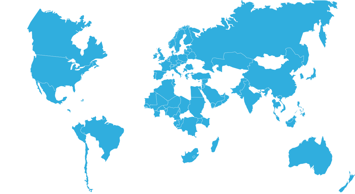 World Map - Free Printable World Map For Wall Art (1281x680), Png Download