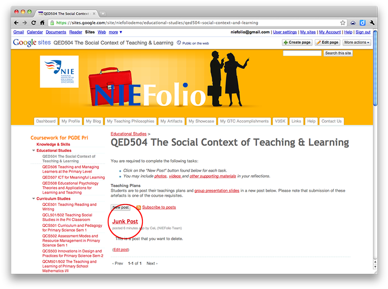 Click On The Title Of The Post You Want To Delete - Student (800x599), Png Download