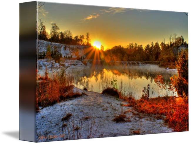 Klondike Park At Sunrise - Klondike Park (650x491), Png Download